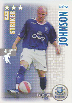 Andrew Johnson Everton 2006/07 Shoot Out Excellent Player #124